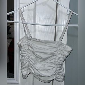 White Hollister crop tank top.  Size SMALL